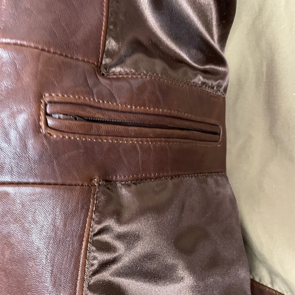 Johnston & Murphy Bomber Jacket Brown Leather Collared Size M NWT $498 MSRP - Picture 10 of 16